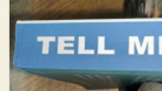 Book spine, blue cover